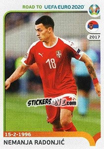 Sticker Nemanja Radonjic - Road to UEFA Euro 2020 - Panini