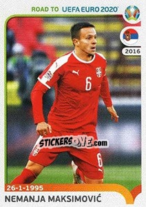 Sticker Nemanja Maksimovic - Road to UEFA Euro 2020 - Panini