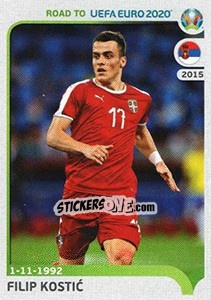 Sticker Filip Kostic - Road to UEFA Euro 2020 n. 319 - Panini