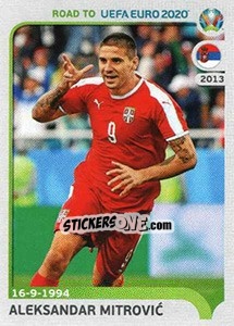 Sticker Aleksandar Mitrovic - Road to UEFA Euro 2020 n. 320 - Panini