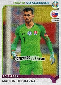 Sticker Martin Dúbravka - Road to UEFA Euro 2020 n. 323 - Panini