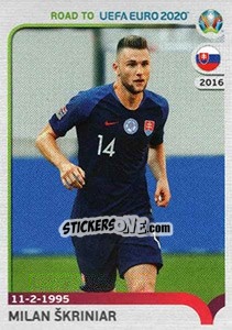 Cromo Milan Škriniar - Road to UEFA Euro 2020 - Panini