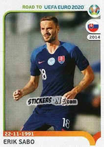 Sticker Erik Sabo - Road to UEFA Euro 2020 n. 328 - Panini