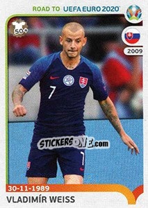 Sticker Vladimír Weiss - Road to UEFA Euro 2020 n. 334 - Panini