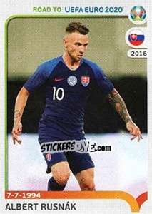 Sticker Albert Rusnák - Road to UEFA Euro 2020 - Panini