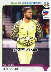 Sticker Jan Oblak - Road to UEFA Euro 2020 n. 339 - Panini