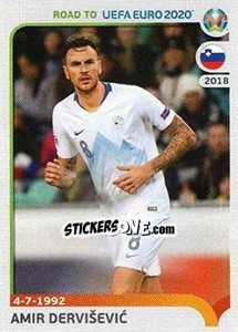 Sticker Amir Derviševic - Road to UEFA Euro 2020 - Panini