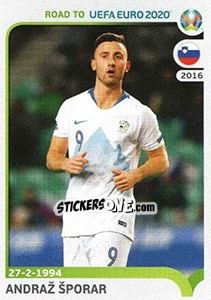 Sticker Andraž Šporar - Road to UEFA Euro 2020 n. 351 - Panini