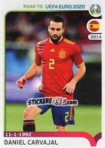 Cromo Daniel Carvajal - Road to UEFA Euro 2020 - Panini