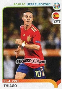 Sticker Thiago Alcántara - Road to UEFA Euro 2020 - Panini