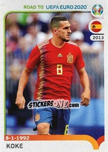 Sticker Koke - Road to UEFA Euro 2020 - Panini