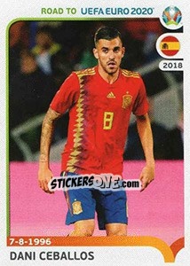 Sticker Dani Ceballos - Road to UEFA Euro 2020 n. 364 - Panini