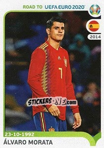 Sticker Alvaro Morata - Road to UEFA Euro 2020 n. 367 - Panini