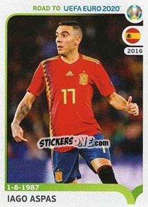 Sticker Iago Aspas - Road to UEFA Euro 2020 n. 368 - Panini
