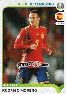 Sticker Rodrigo Moreno - Road to UEFA Euro 2020 n. 369 - Panini