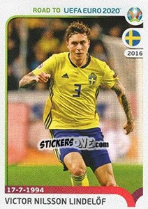 Sticker Victor Nilsson Lindelöf - Road to UEFA Euro 2020 - Panini