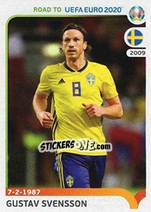 Sticker Gustav Svensson - Road to UEFA Euro 2020 n. 379 - Panini