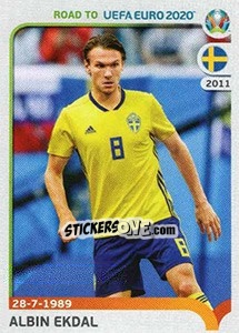 Sticker Albin Ekdal - Road to UEFA Euro 2020 n. 381 - Panini