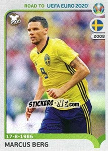 Sticker Marcus Berg - Road to UEFA Euro 2020 n. 384 - Panini