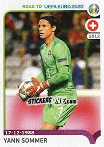 Sticker Yann Sommer - Road to UEFA Euro 2020 n. 387 - Panini