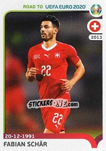 Sticker Fabian Schär - Road to UEFA Euro 2020 n. 390 - Panini