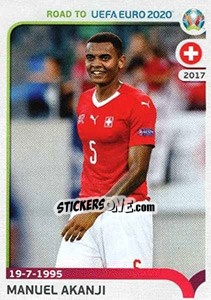 Sticker Manuel Akanji - Road to UEFA Euro 2020 n. 394 - Panini