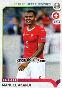 Cromo Manuel Akanji - Road to UEFA Euro 2020 - Panini