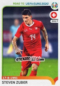 Cromo Steven Zuber - Road to UEFA Euro 2020 - Panini