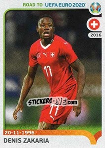 Sticker Denis Zakaria - Road to UEFA Euro 2020 n. 397 - Panini