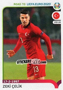 Sticker Zeki Çelik - Road to UEFA Euro 2020 - Panini