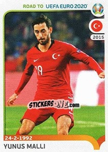 Sticker Yunus Malli - Road to UEFA Euro 2020 n. 414 - Panini