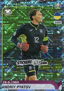 Sticker Andriy Pyatov - Road to UEFA Euro 2020 - Panini