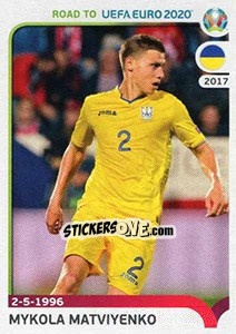 Cromo Mykola Matviyenko - Road to UEFA Euro 2020 - Panini