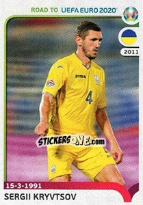 Sticker Serhiy Kryvtsov - Road to UEFA Euro 2020 n. 423 - Panini