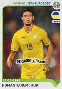 Sticker Roman Yaremchuk - Road to UEFA Euro 2020 n. 433 - Panini