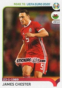 Sticker James Chester - Road to UEFA Euro 2020 n. 439 - Panini
