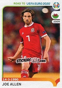 Sticker Joe Allen - Road to UEFA Euro 2020 n. 441 - Panini