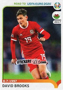 Sticker David Brooks - Road to UEFA Euro 2020 n. 442 - Panini