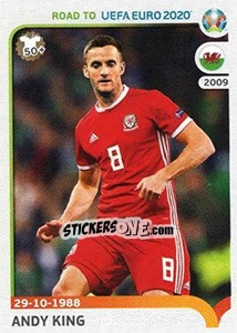 Sticker Andy King - Road to UEFA Euro 2020 - Panini