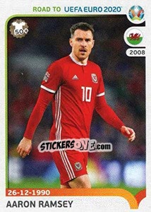 Sticker Aaron Ramsey - Road to UEFA Euro 2020 n. 444 - Panini