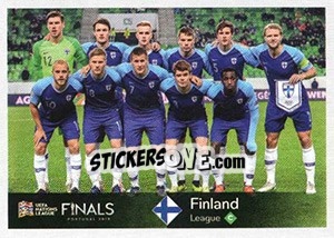 Figurina Team Photo (Finland) - Road to UEFA Euro 2020 - Panini