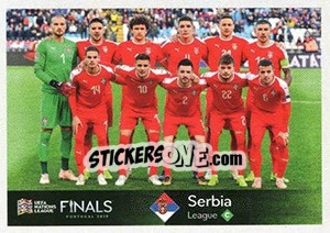 Cromo Team Photo (Serbia) - Road to UEFA Euro 2020 - Panini