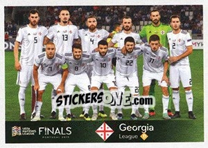 Figurina Team Photo (Georgia) - Road to UEFA Euro 2020 - Panini