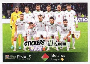 Sticker Team Photo (Belarus) - Road to UEFA Euro 2020 - Panini