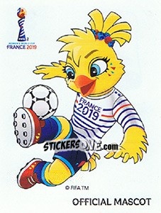 Sticker Official Mascot - FIFA Women's World Cup France 2019 n. 3 - Panini