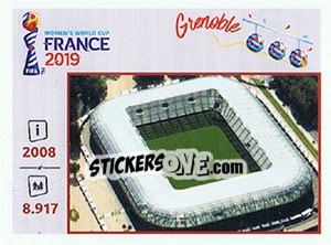 Sticker Stade des Alpes - FIFA Women's World Cup France 2019 n. 7 - Panini