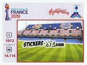 Sticker Stade de la Mosson - FIFA Women's World Cup France 2019 n. 13 - Panini