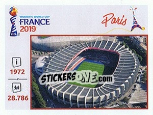 Sticker Parc des Princes - FIFA Women's World Cup France 2019 n. 17 - Panini
