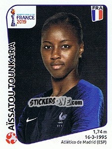 Cromo Aïssatou Tounkara - FIFA Women's World Cup France 2019 - Panini