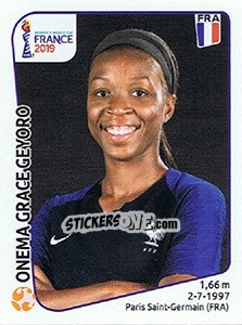 Sticker Onema Grace Geyoro - FIFA Women's World Cup France 2019 - Panini
